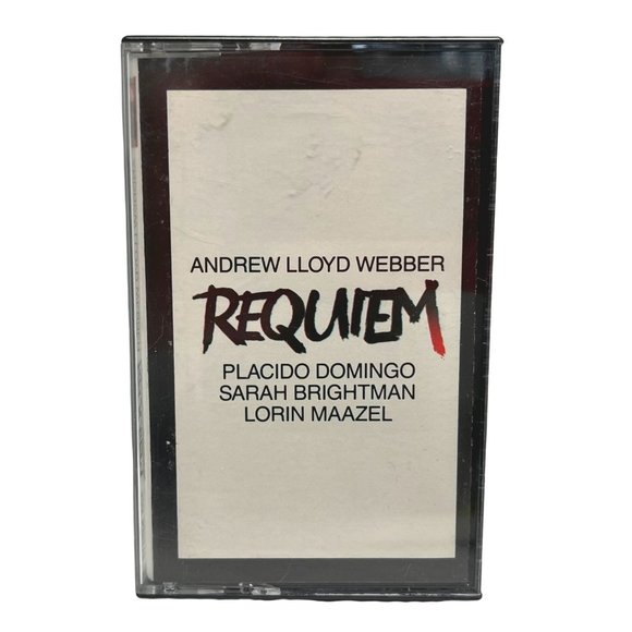 Requiem Andrew Lloyd Webber Cassette Tape 1985 Placido Domingo Lorin Maazel - Picture 1 of 6